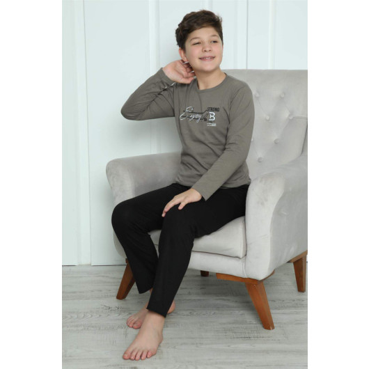 Boy's Combed Cotton Pajama Set
