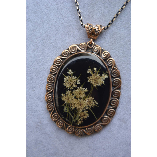 Real Flower Living Lady Handmade Necklace