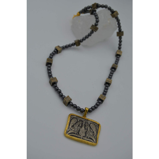 Hematite Stone Design Healing Necklace