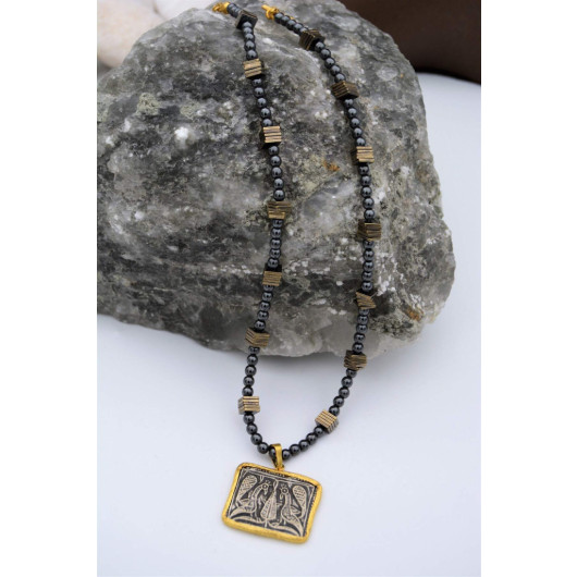 Hematite Stone Design Healing Necklace