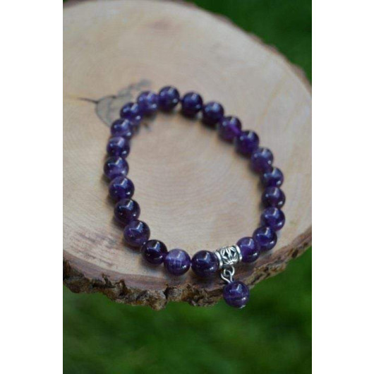 Jewellery Amethyst Natural Stone Women Bracelet