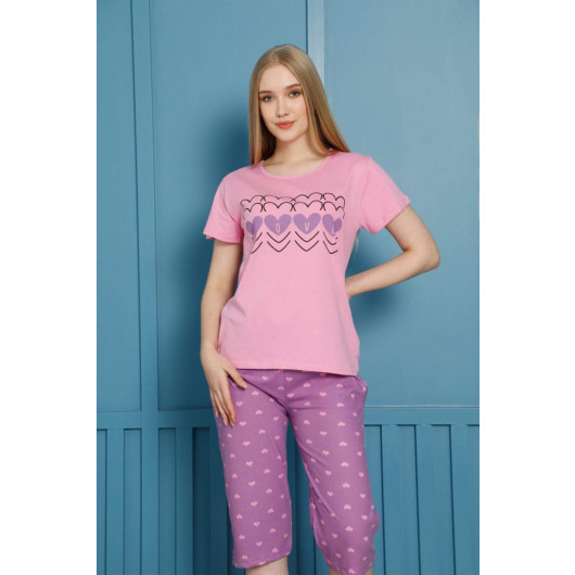 Women's Cotton Capri Pajama Set