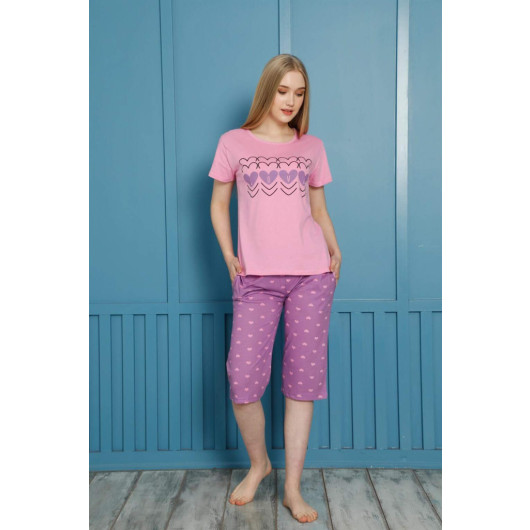 Women's Cotton Capri Pajama Set