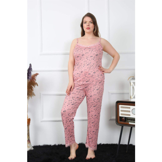 Women's Summer Pajamas, Large Size, Light Orange
