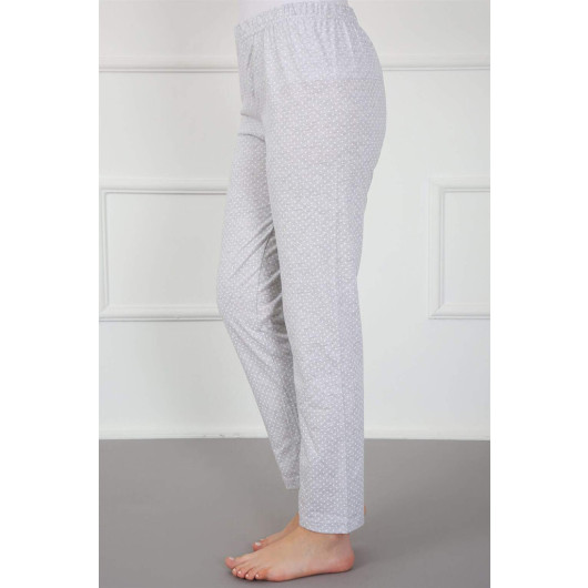 Gray Women's Cotton Pajama Pants