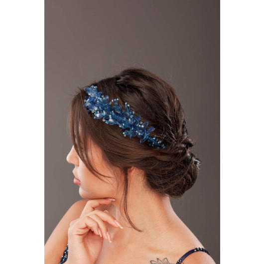 Special Design Blue Bride Henna Hair Accessory