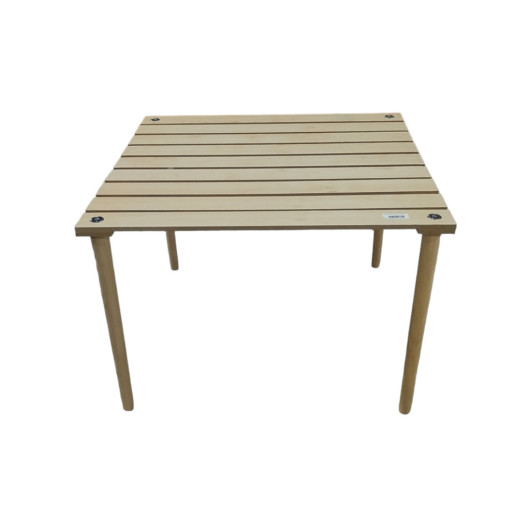طاولة تخييم خشبية قابلة للطي