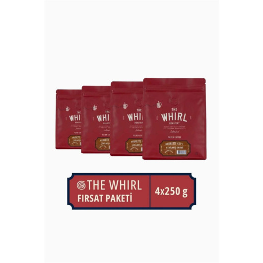 The Whirl Filter Brunette 431°F Ground Coffee 4-Piece Meet Pack