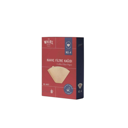 The Whirl Box Filter Paper 80 Pieces No:4