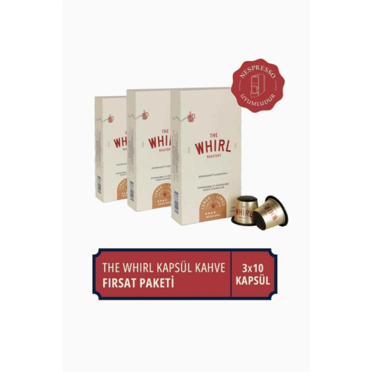 The Whirl Lungo Medium Capsule Coffee 3-Piece Opportunity Pack 30 Capsules