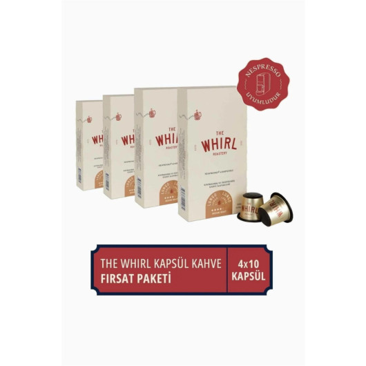 The Whirl Lungo Medium Capsule Coffee 4-Piece Opportunity Pack 40 Capsules