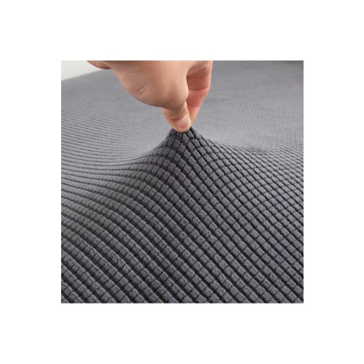 Chair Cover In A Square Pattern With Gray Rubber