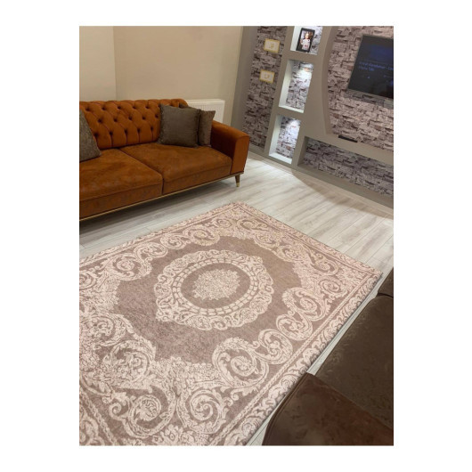 Turkish Velvet Carpet Cover With Elegant Decorations