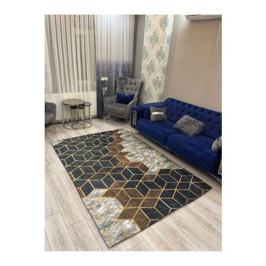 Velvet Carpet Cover Decorated With Elegant 3D Fabric