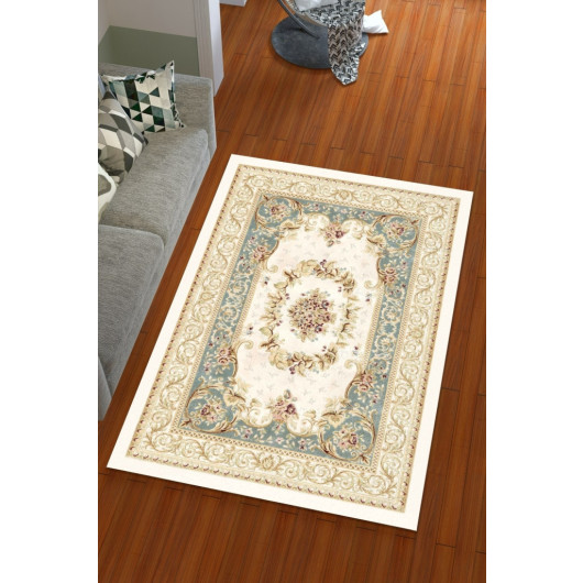 Silk Velvet Powder Colored Core Pattern Elastic Carpet Cover