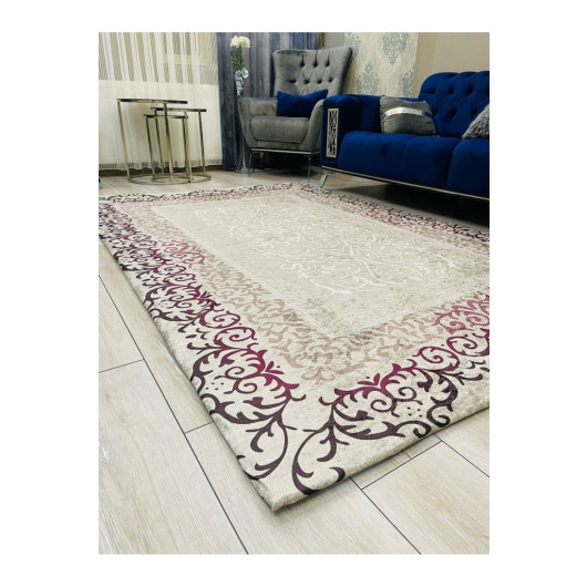 Carpet Cover With Colorful And Elegant Silk Decorations