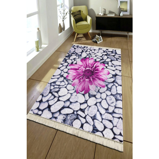 Modern Turkish Carpets With Pebbles And Flower Pattern