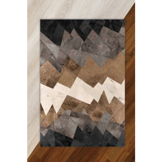 Modern Brown 3D Patterned Office Carpet