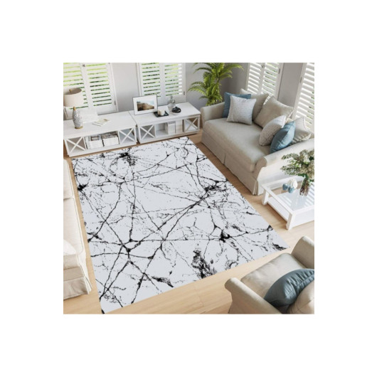 Marble Patterned Living Room Rug