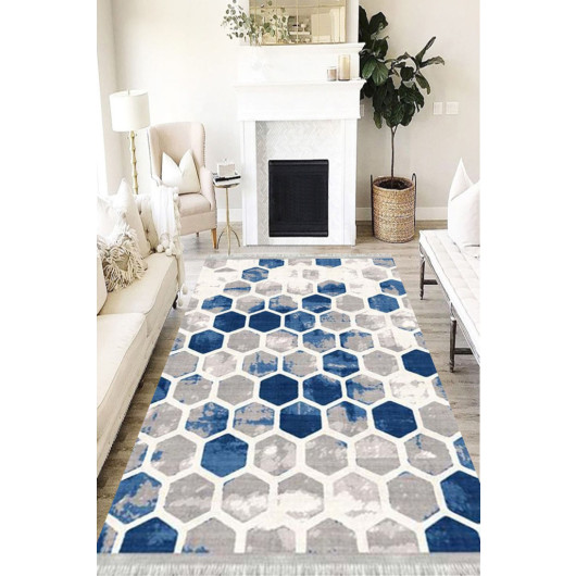 Non Slip Leather Based Digital Printing Patchwork Carpet Runner