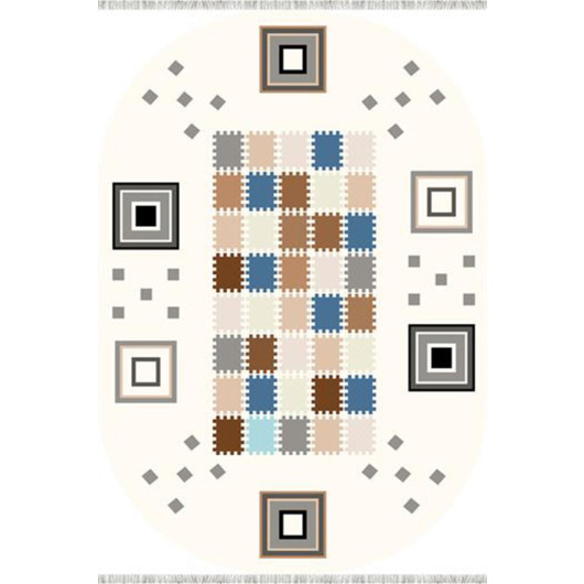 Non Slip Leather Based Digital Printing Patchwork Carpet Runner