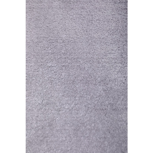 Light Gray Shaped Hide Woven Carpet Plush Rabbit Fur Feeling Antibacterial