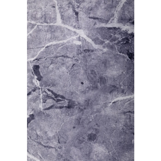 Gray Fringeless Digital Printed Round Washable Carpet