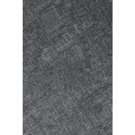 Anthracite Fringed Digital Round Carpet Non Slip Washable Entrance Living Room Carpet