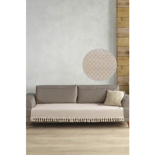 Star Sofa Cover Covering The Seating Area Beige 115X200