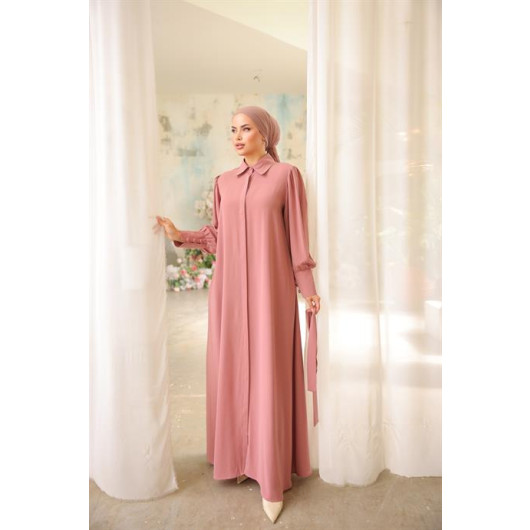 Hidden Button Ababia Pink