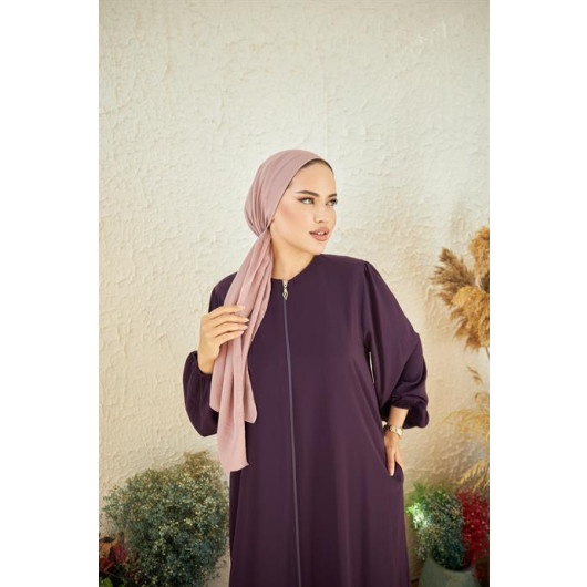 Medina Silk Abaya Purple