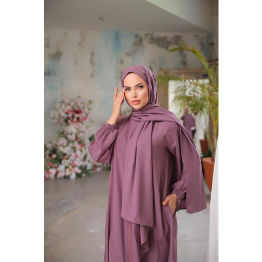 Medina Silk Prayer Dress With Shawl Rose Grove