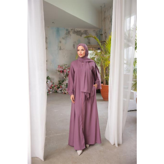 Medina Silk Prayer Dress With Shawl Rose Grove