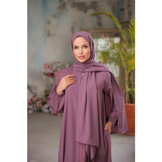 Medina Silk Prayer Dress With Shawl Rose Grove