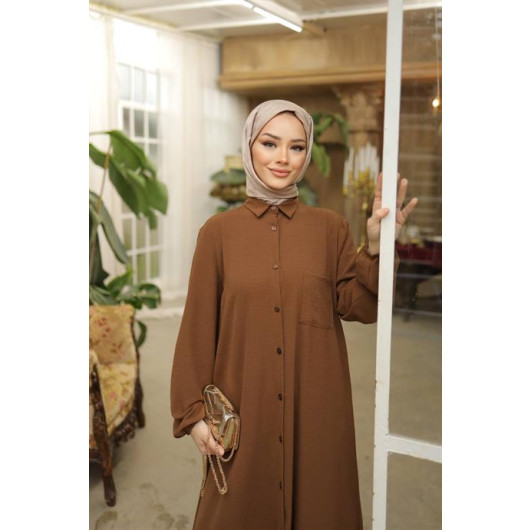 Hijab Aerobin Two Suit Brown