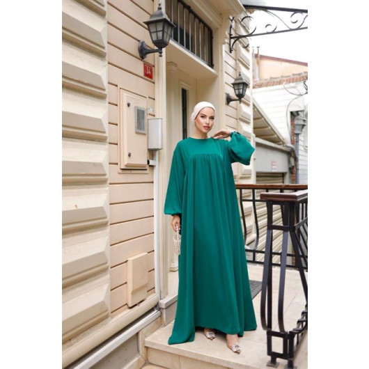Hijab Robal Oversized Dress Emerald