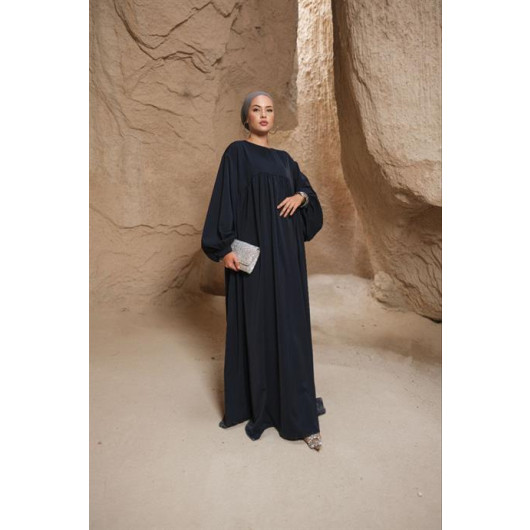 Hijab Robal Oversized Dress Black