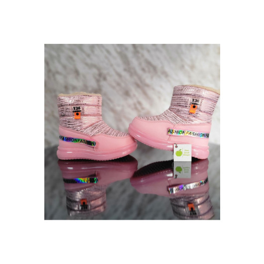 Furry Waterproof Orthopedic Girl Winter Pink Boots Pink 26