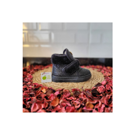 Waterproof Orthopedic Winter Girls Baby Boots Shoes Black 22