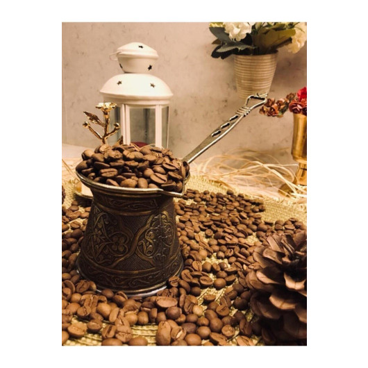 Patterned Cast Iron Coffee Pot For 5 Persons, Compatible With Magnetic Stoves