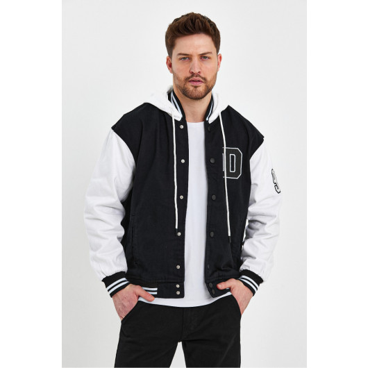 Mens Baseball Jacket Two Piece Jeans S