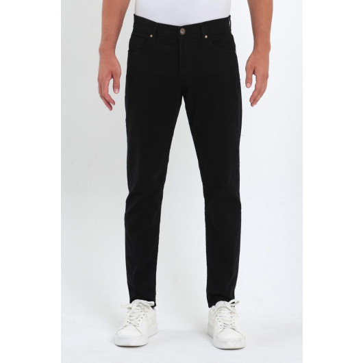 Mens Spring And Comfortable Chino Pants, Black, Size 36