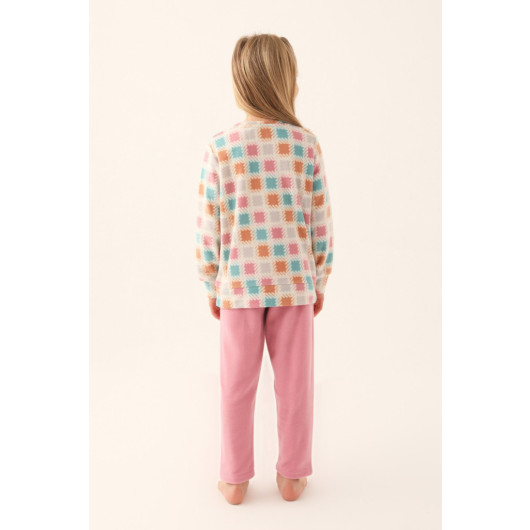 Mother Daughter Family Concept Long Sleeve Pajama Set