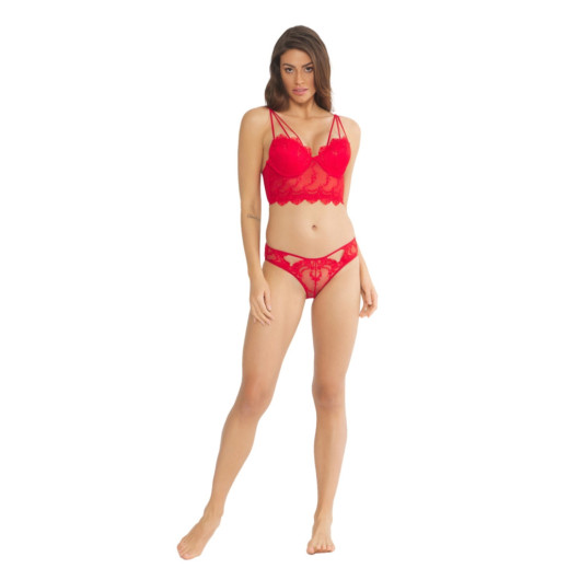 Padded Bra Set Red