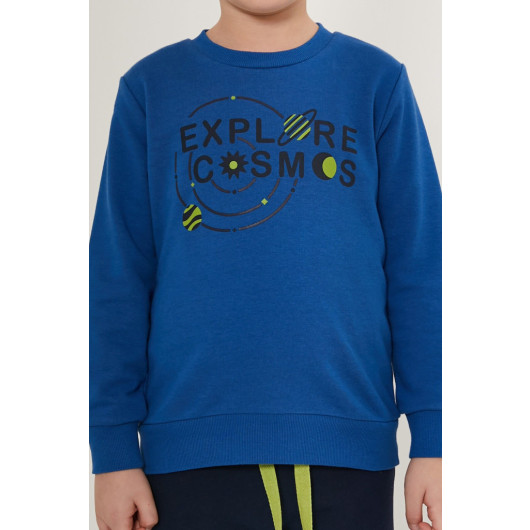 Explore Cosmos Blue Boy Tracksuit Set