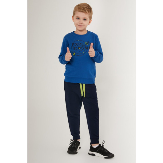 Explore Cosmos Blue Boy Tracksuit Set