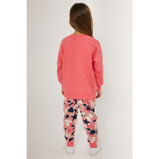 Girl Powers Pink Girl Tracksuit Set