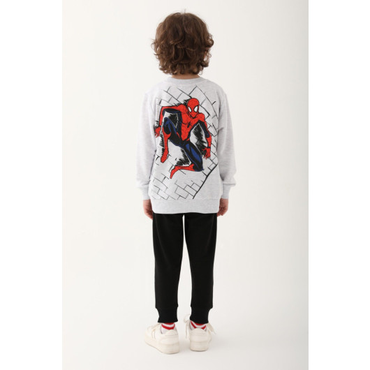 Snow Melange Boy Tracksuit Set