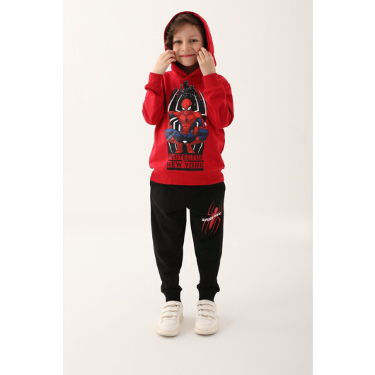 Red Boy Tracksuit Set