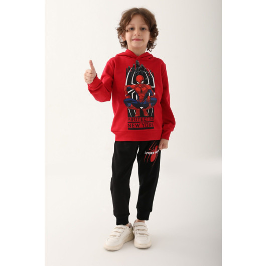 Red Boy Tracksuit Set